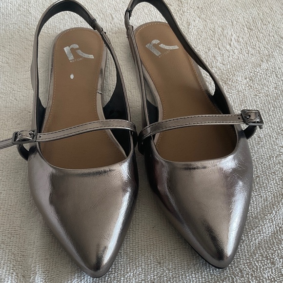 Report Silver Slingback Flats - Picture 2 of 7
